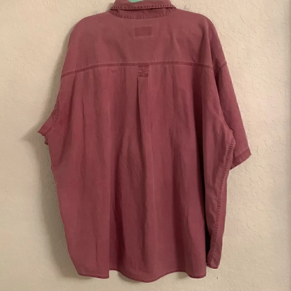 C.E. Schmidt Workwear Cotton Short Sleeve Button Closure Men’s Shirt Size 2XL